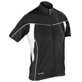 Black-Black - Front - Spiro Womens Cycling 1-4 Zip Cool-Dry Performance Top