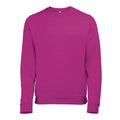 Pink Heather - Front - Awdis Mens Heather Lightweight Crew Neck Sweatshirt