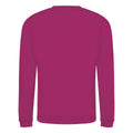 Pink Heather - Back - Awdis Mens Heather Lightweight Crew Neck Sweatshirt