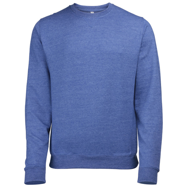Royal Heather - Front - Awdis Mens Heather Lightweight Crew Neck Sweatshirt