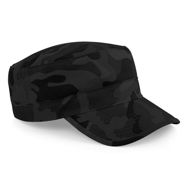 Midnight Camo - Front - Beechfield Camouflage Army Cap-Headwear