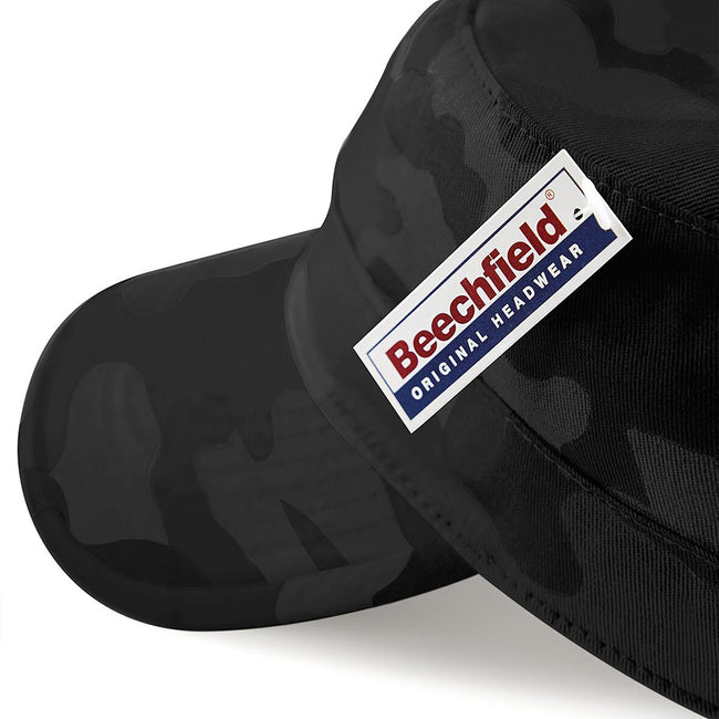 Midnight Camo - Side - Beechfield Camouflage Army Cap-Headwear