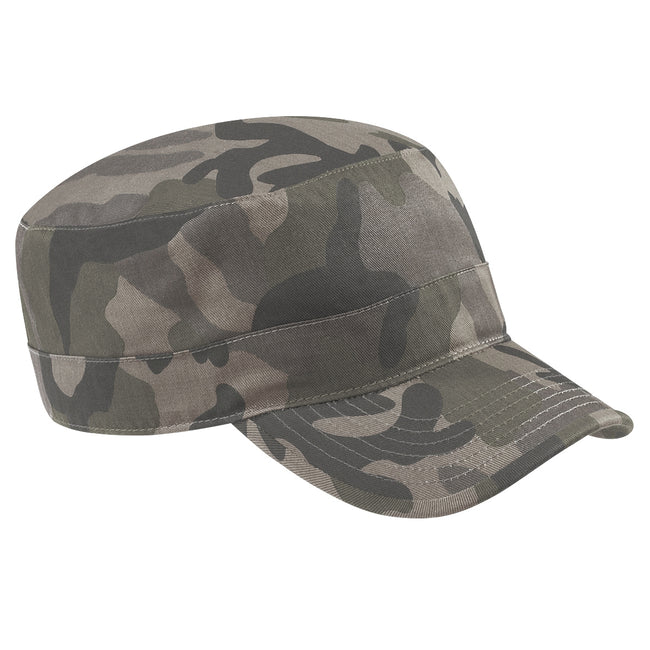 Field Camo - Front - Beechfield Camouflage Army Cap-Headwear