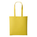 Lemon - Front - Plain Strong Shoulder Shopper Bag