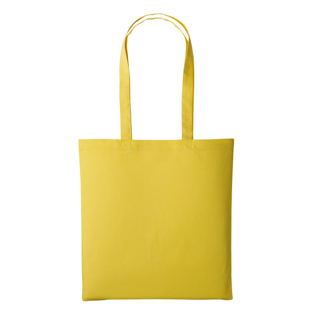 Lemon - Front - Plain Strong Shoulder Shopper Bag