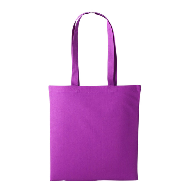 Magenta - Front - Plain Strong Shoulder Shopper Bag
