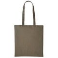 Olive - Front - Plain Strong Shoulder Shopper Bag