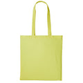 Pastel Lemon - Front - Plain Strong Shoulder Shopper Bag