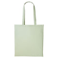 Pastel MInt - Front - Plain Strong Shoulder Shopper Bag