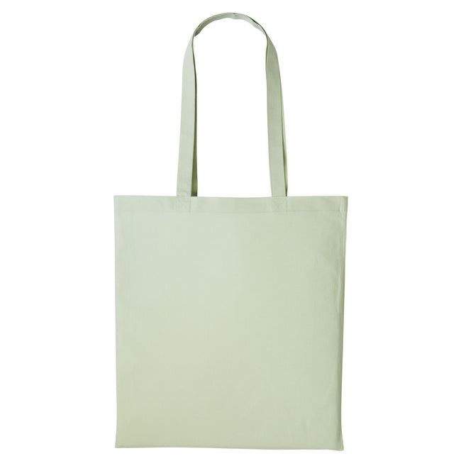 Pastel MInt - Front - Plain Strong Shoulder Shopper Bag