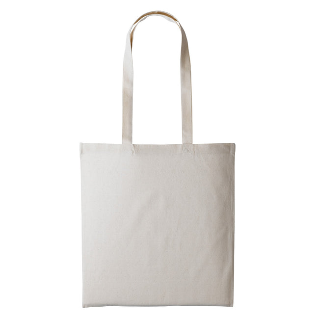 Natural - Front - Plain Strong Shoulder Shopper Bag