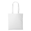 White - Front - Plain Strong Shoulder Shopper Bag