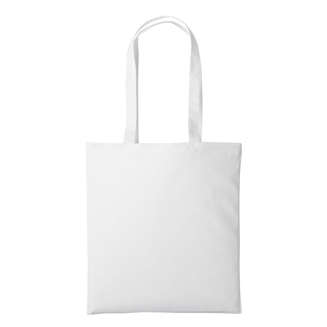 White - Front - Plain Strong Shoulder Shopper Bag