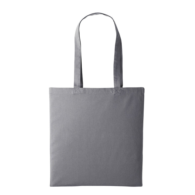 Slate Gray - Front - Plain Strong Shoulder Shopper Bag