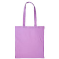 Lavender - Front - Plain Strong Shoulder Shopper Bag