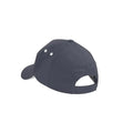 Graphite-Oyster Grey - Back - Beechfield Unisex Ultimate 5 Panel Contrast Baseball Cap With Sandwich Peak