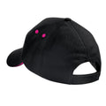 Black-Fuchsia - Back - Beechfield Unisex Ultimate 5 Panel Contrast Baseball Cap With Sandwich Peak