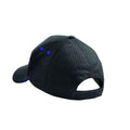 Black-Bright Royal - Back - Beechfield Unisex Ultimate 5 Panel Contrast Baseball Cap With Sandwich Peak