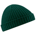Bottle Green - Front - Beechfield® Unisex Retro Trawler Winter Beanie Hat