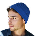 Bright Royal - Back - Beechfield® Unisex Retro Trawler Winter Beanie Hat