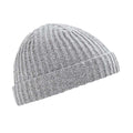 Heather Grey - Front - Beechfield® Unisex Retro Trawler Winter Beanie Hat