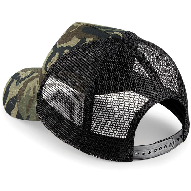 Jungle Camo - Back - Beechfield Retro Camouflage Snapback Trucker Cap