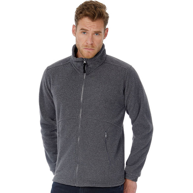 Charcoal - Back - B&C Mens Icewalker+ Full Zip Fleece Top