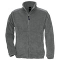 Charcoal - Front - B&C Mens Icewalker+ Full Zip Fleece Top
