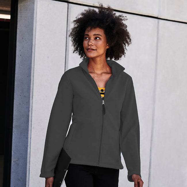 Seal Gray - Side - Regatta Womens-Ladies Full-Zip 210 Series Microfleece Jacket