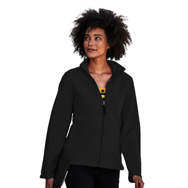 Black - Side - Regatta Womens-Ladies Full-Zip 210 Series Microfleece Jacket