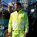 Flourescent Yellow - Back - Result Core Mens High-Visibility Jacket