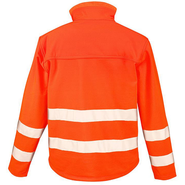 Fluorescent Orange - Back - Result Core Mens High-Visibility Jacket