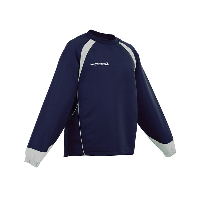 Navy- Gray - Front - Kooga Childrens Boys Vortex II Long Sleeve Training Top