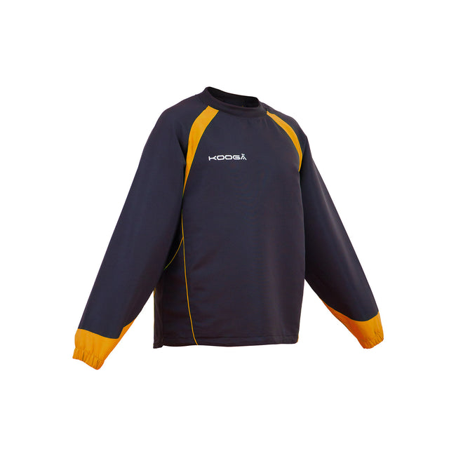 Black- Gold - Front - Kooga Childrens Boys Vortex II Long Sleeve Training Top