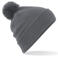 Graphite Gray - Front - Beechfield Unisex Original Pom Pom Winter Beanie Hat