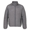 Steel - Front - 2786 Mens Tribe Fineline Padded Jacket