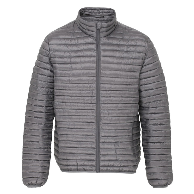 Steel - Front - 2786 Mens Tribe Fineline Padded Jacket