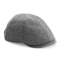 Grey Linen - Front - Beechfield Mens Classic Gatsby Summer Flat Cap