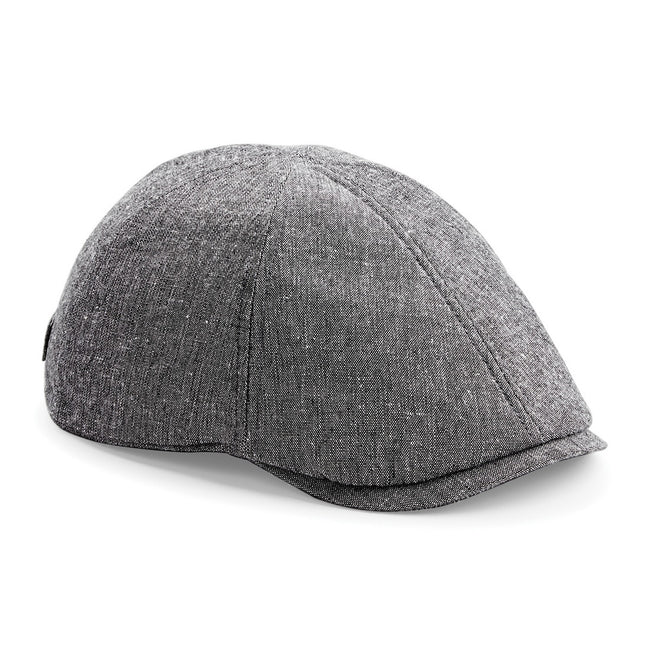 Grey Linen - Front - Beechfield Mens Classic Gatsby Summer Flat Cap