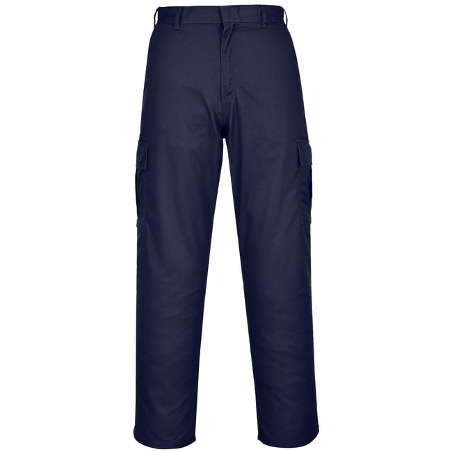 Dark Navy - Front - Portwest Mens Combat Work Pants-Trousers