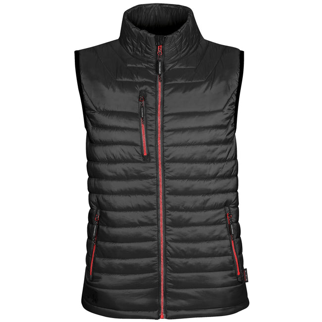 Black- True Red - Front - Stormtech Mens Gravity Thermal Vest-Gilet
