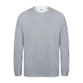 Heather Gray - Front - Skinnifit Mens Drop Shoulder Slogan Top