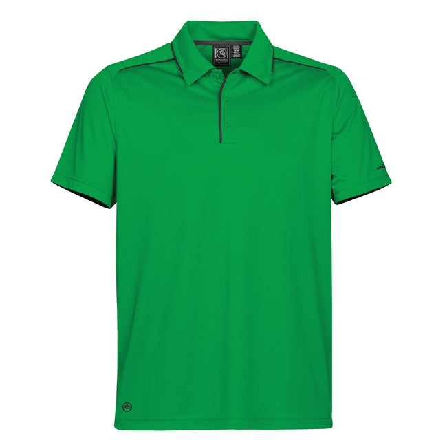 Kelly Green - Black - Front - Stormtech Mens H2X Inertia Performance Polo Shirt