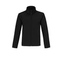 Black-Black - Front - B&C Mens Two Layer Water Repellent Softshell Jacket