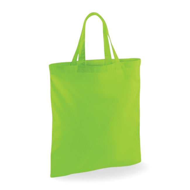 Lime Green - Front - Westford Mill Short Handle Bag For Life