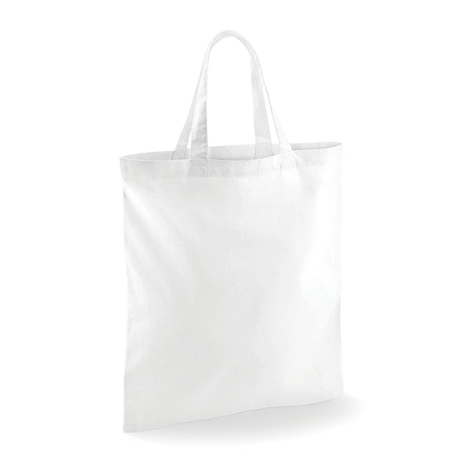 White - Front - Westford Mill Short Handle Bag For Life