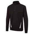 Black - White - White - Front - Surridge Mens Blade ¼ Zip Performance Top