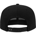 Silver - Back - Flexfit Metallic Visor Snapback Cap