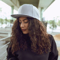 Silver Camo - Back - Flexfit Camo Visor Snapback Cap
