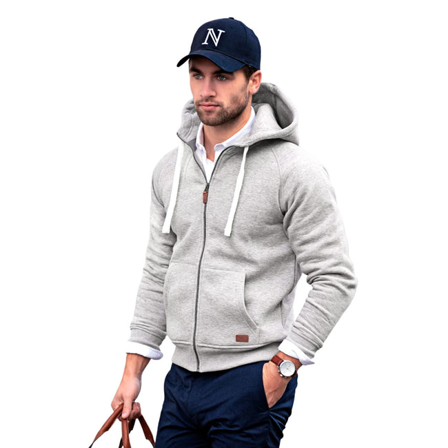 Gray Melange - Back - Nimbus Mens Williamsburg Hoodie